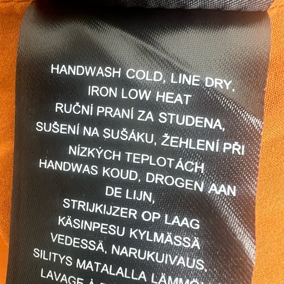 Andrea Iyamah | Bubble Sleeve Front Twist Satin Behati Rust Cropped Top | XS - Picture 14 of 15